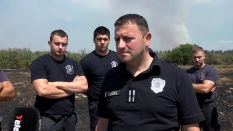Luka Čaušić, načelink Sektora za vanredne situacije MUP-a Srbije , Deliblatska peščara požar