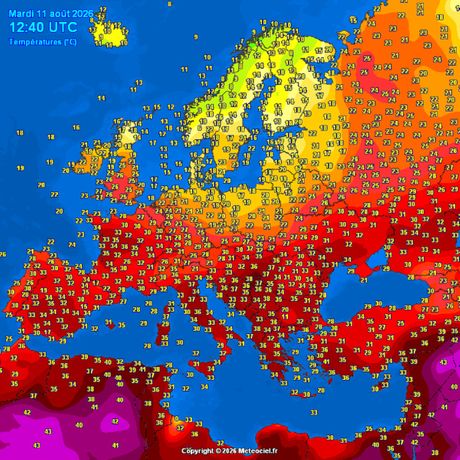 Trenutne temperature vazduha