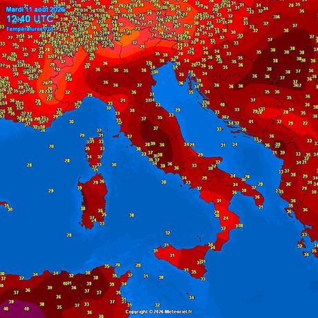 Trenutne temperature vazduha