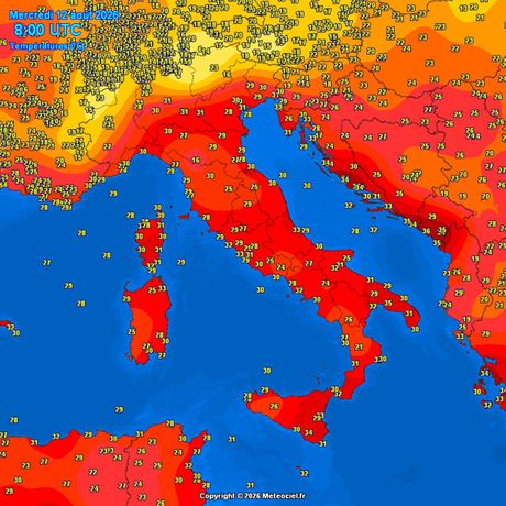 Trenutne temperature vazduha