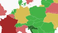 Nova karta Evrope izazvala burne reakcije: Sada je Srbija u zelenom, a Zapad u crvenom, evo zašto