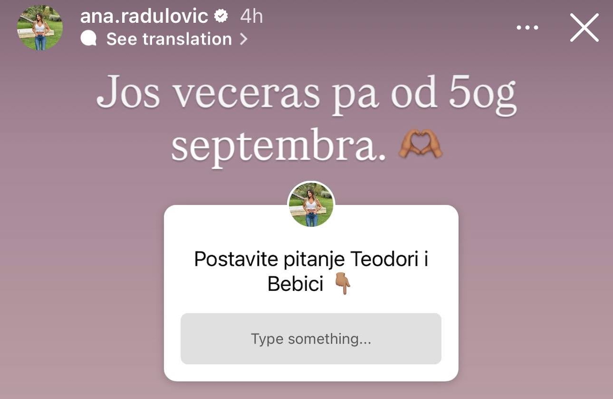 Ana Radulović se oprostila od gledalaca Pinka: Donela ovu odluku nakon što joj je pozlilo u centru grada