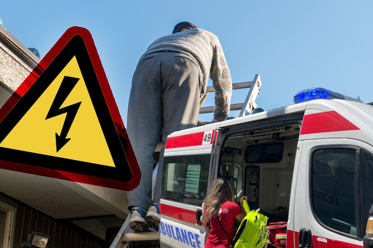 Udarila ga struja, pa pao sa tri metra visine! Horor kod Lazarevca, muškarac u životnoj opasnosti
