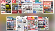 NASLOVNE STRANE SUTRAŠNJIH NOVINA: Prelistavanje štampe za ponedeljak, 17. avgust 2026. godine