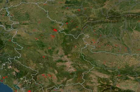 Srbija, NASA; požari