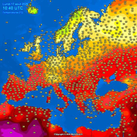 Trenutne temperature vazduha