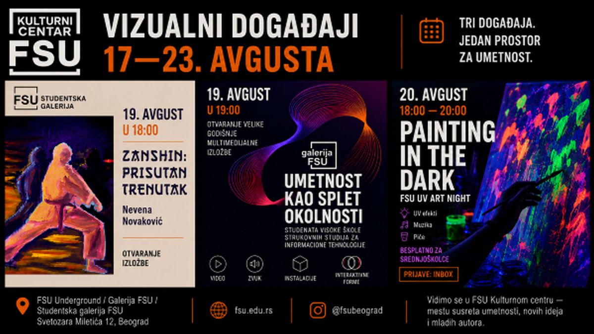 Od japanske borilačke filozofije do digitalnih svetova: Uzbudljiva nedelja u FSU Undergroundu