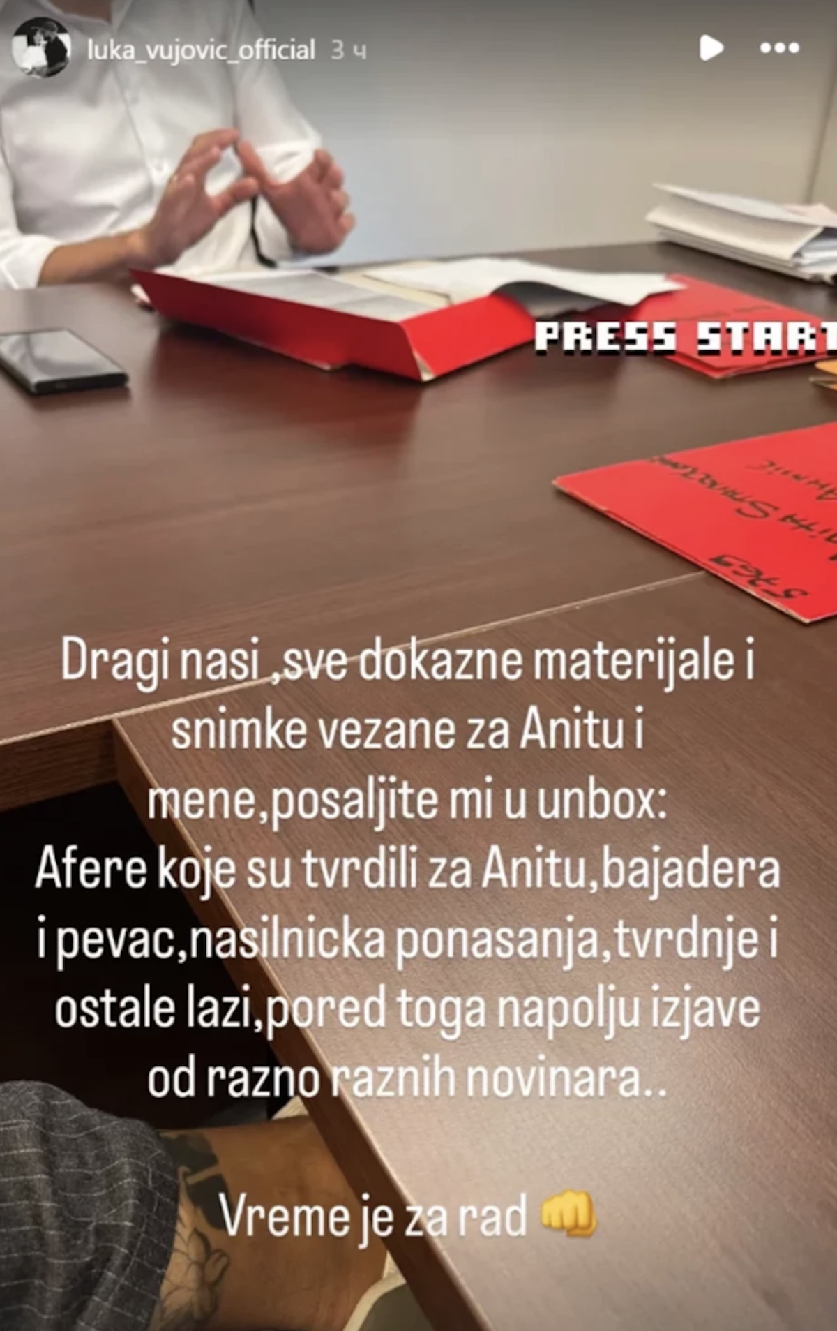 Luka Vujović i trudna Anita Stanojlović završili kod advokata: Hitno se oglasio iz kancelarije i poslao apel