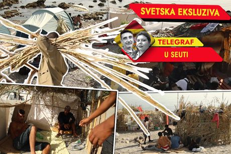 Telegraf u Seuti, Seut, Seuta, Španija, Migranti, Maroko, Šatori
