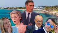 Ursula gaji kokoške, Meloni se sa ćerkom "brčka" na Jadranu: Evropu tresu krize, a lideri ovako provode odmor