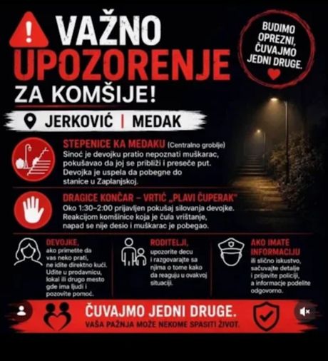 Napad na Voždovcu, Braće Jerković, Medak, objava