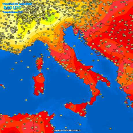 Trenutne temperature u Srbiji