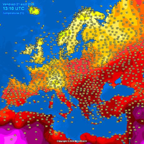 Trenutne temperature vazduha