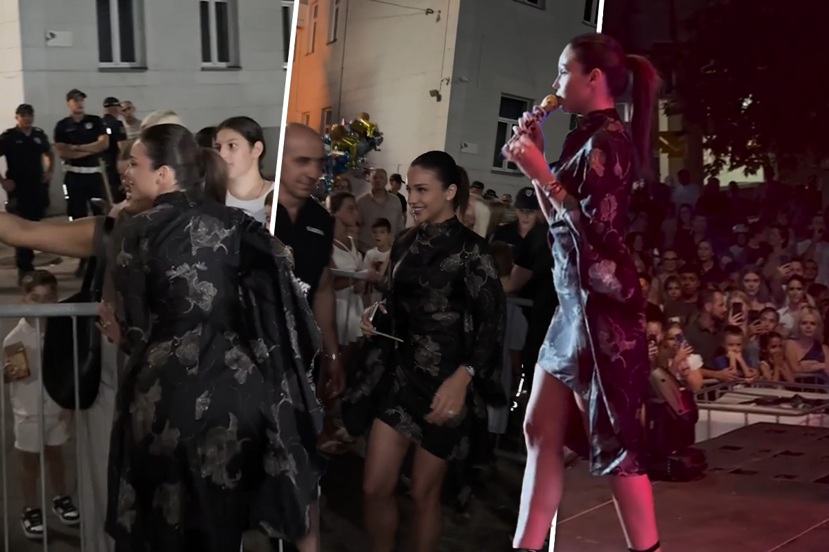Breskvica zapalila Inđiju! Grmi u elegantnoj haljini, noge u prvom planu: Pred nastup je opkolili fanovi