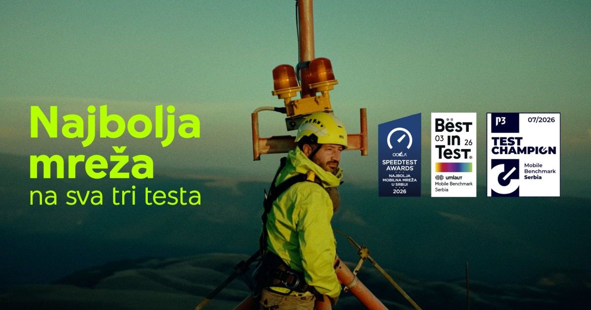 Yettel mreža - najbolja mobilna mreža u Srbiji na sva tri međunarodna testa