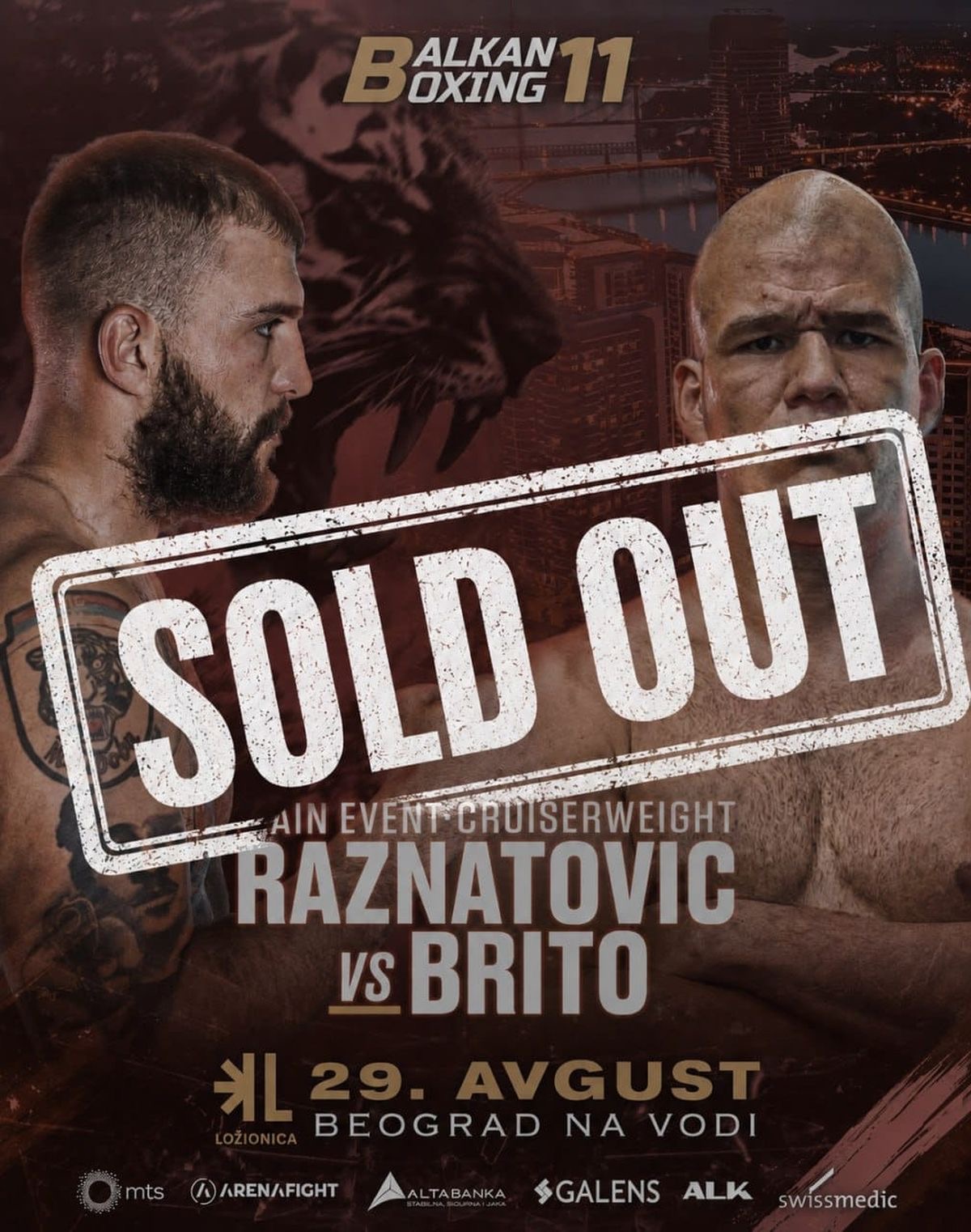 Sve je spremno za spektakl, rasprodate sve ulaznice za Balkan Boxing 11, u glavnoj borbi Veljko Ražnatović