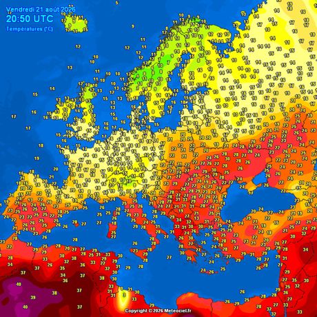 Trenutne temperature vazduha