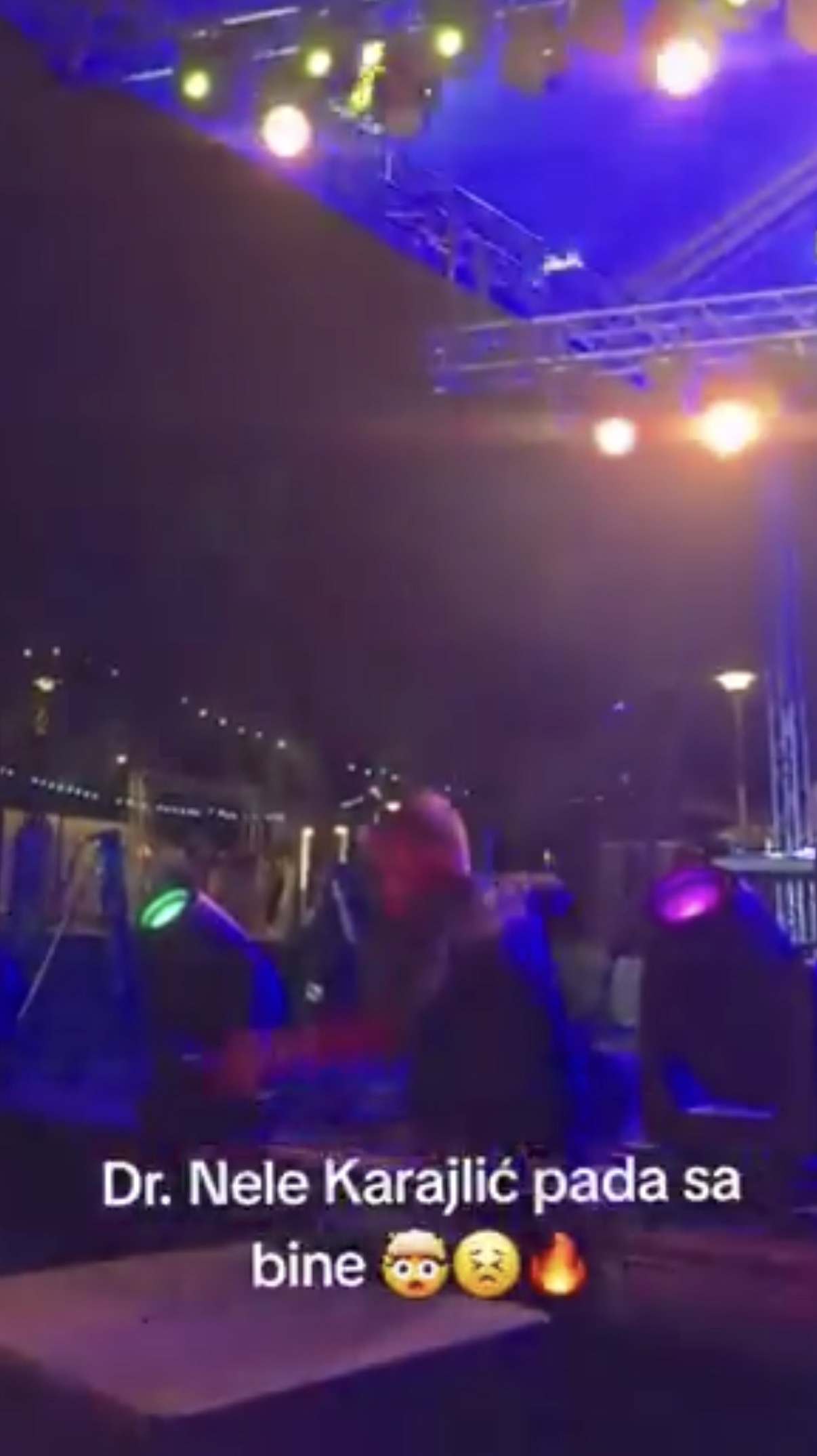 Nele Karajlić se srušio sa bine na koncertu u Zemunu: Ukazana mu je pomoć