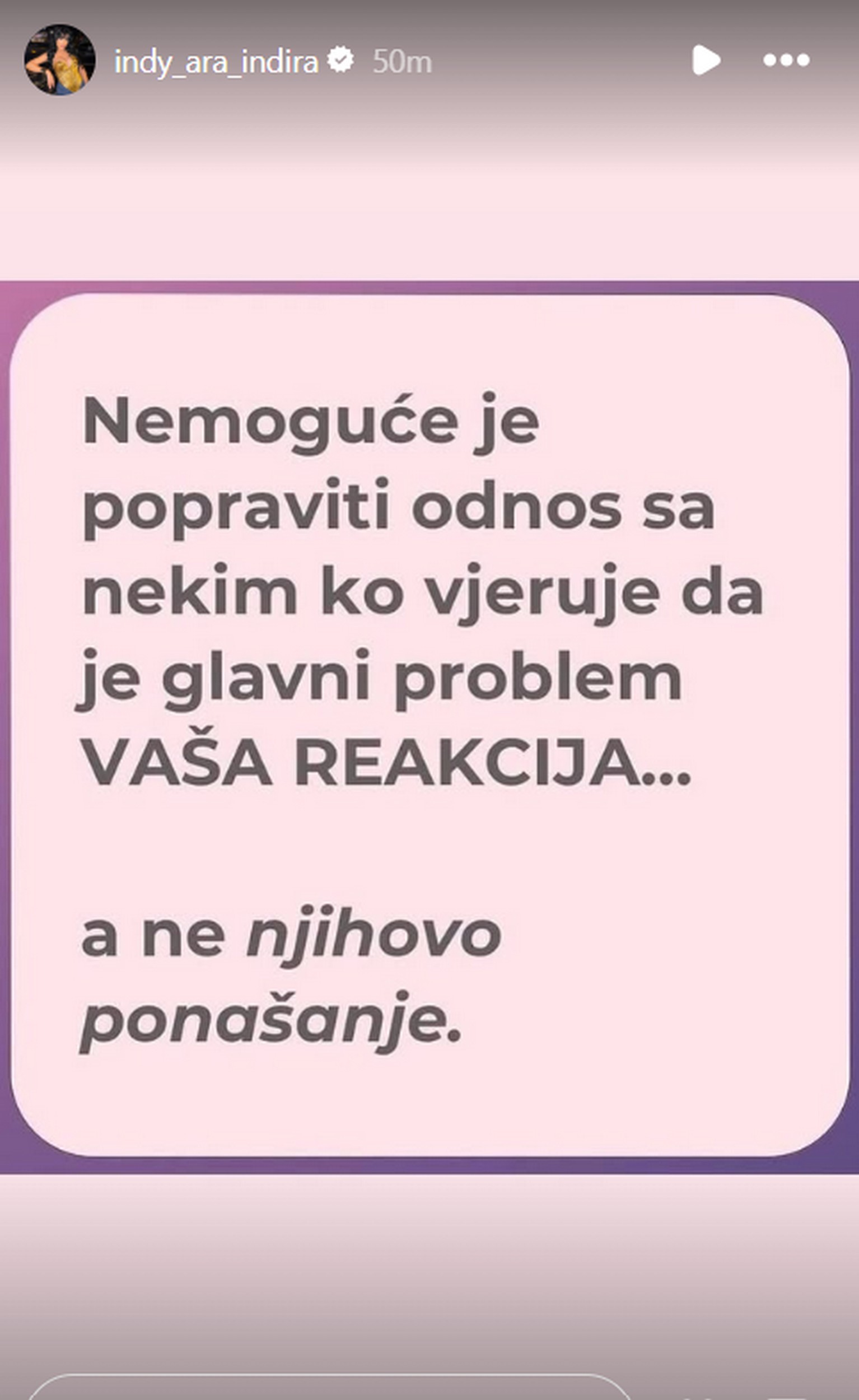 Indi ponovo udarila na Editu?! Podelila oštru objavu, pa usijala mreže "Nemoguće je popraviti odnos..."
