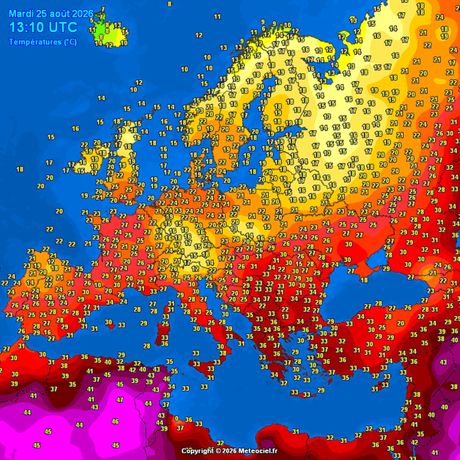Trenutne temperature vazduha
