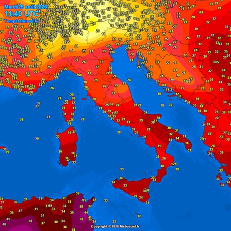 Trenutne temperature vazduha