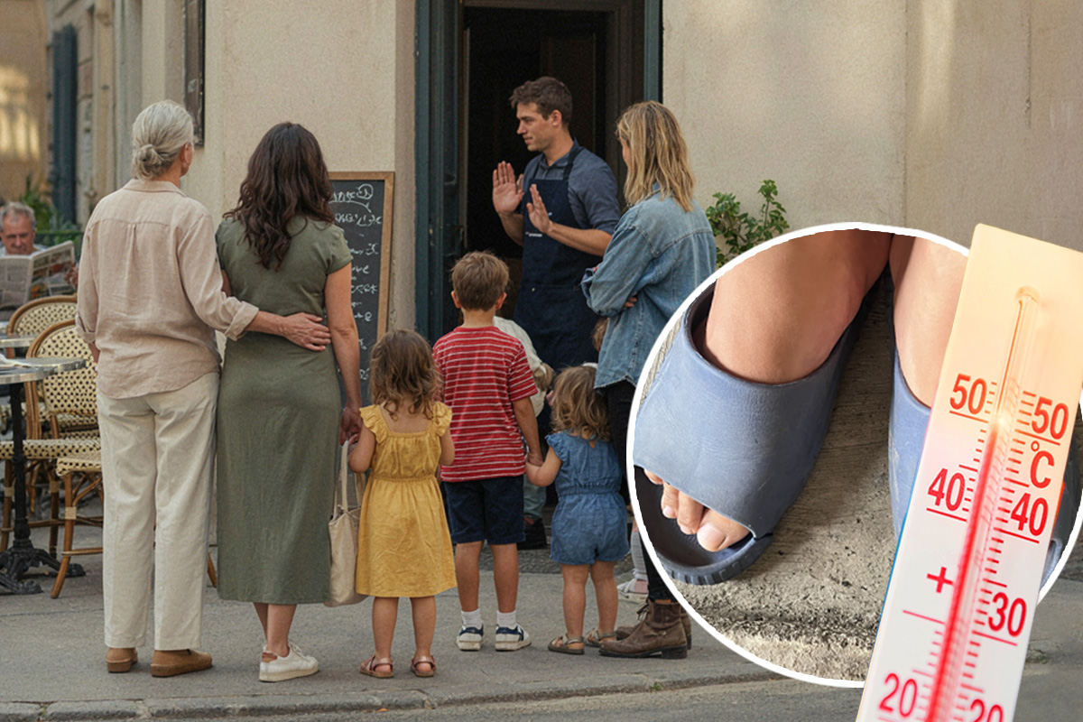 Baka sa unucima izbačena iz kafića na 40°C: "Pogledali su detetu u noge i rekli da izađemo, u šoku sam"