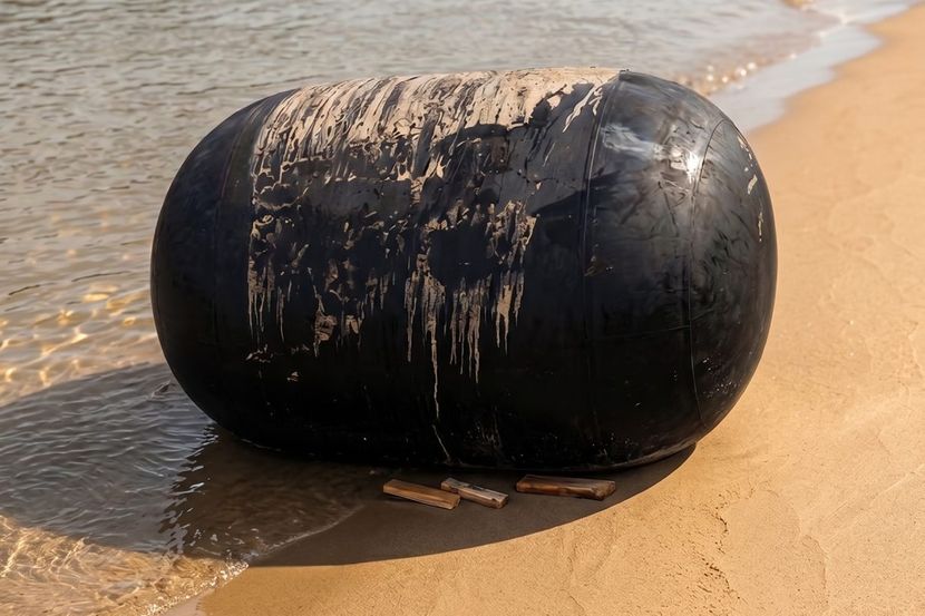 Ogromni crni cilindar osvanuo na plaži u Italiji: poreklo nepoznato, nadležni obezbeđuju teren