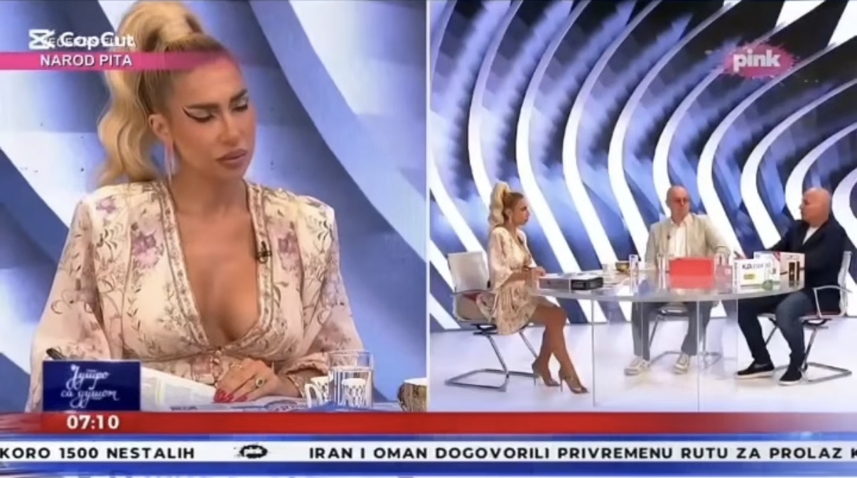 Jovana Jeremić se vratila na Pink: Pokazala nove silikone u cvetnom miniću, gosti ne znaju šta ih je snašlo