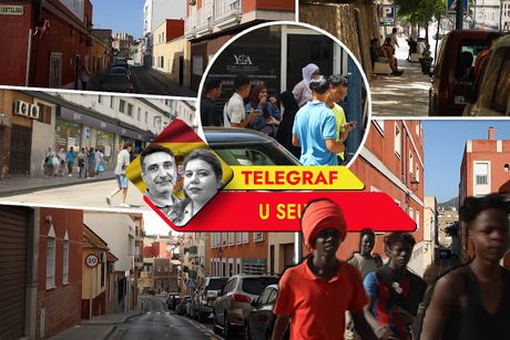 MIgranti, Grad, Telegraf u Seuti, Seut, Seuta, Španija, Migranti, Maroko