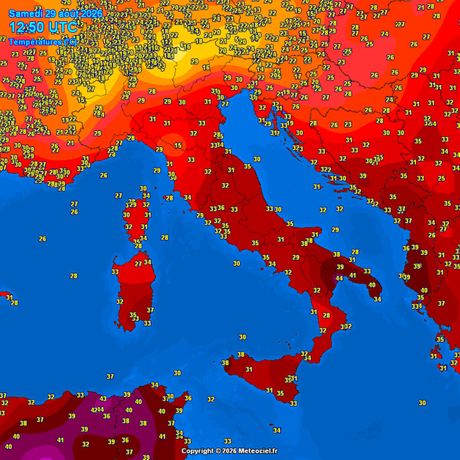 Trenutne temperature vazduha