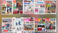NASLOVNE STRANE SUTRAŠNJIH NOVINA: Prelistavanje štampe za nedelju, 30. avgust 2026. godine