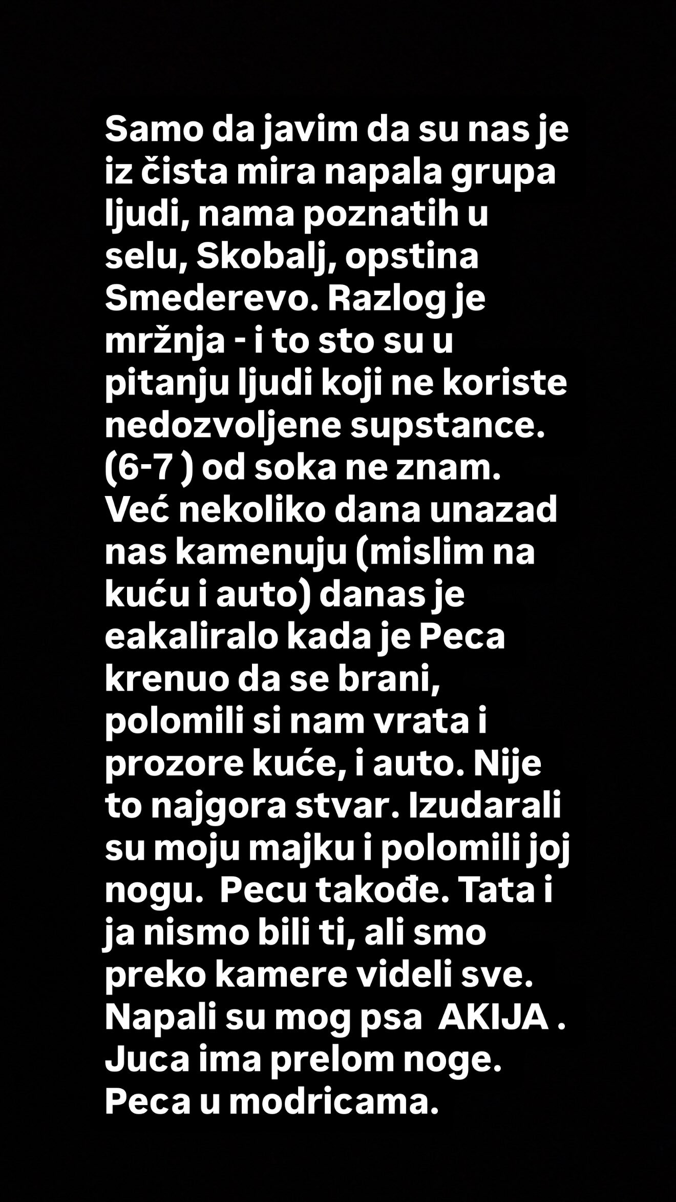 "Pretukli su mi majku, brata i psa!" Neca Lazić potresen nakon napada na porodicu: Policija na licu mesta