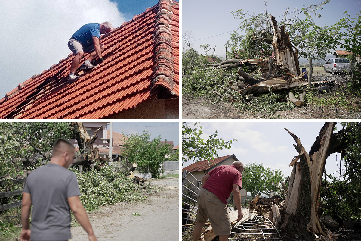 Za svojih 65 godina ne pamtim ovakvu oluju: Nevreme kod Čačka pravilo haos, vetar nosio krovove, čupao drveće