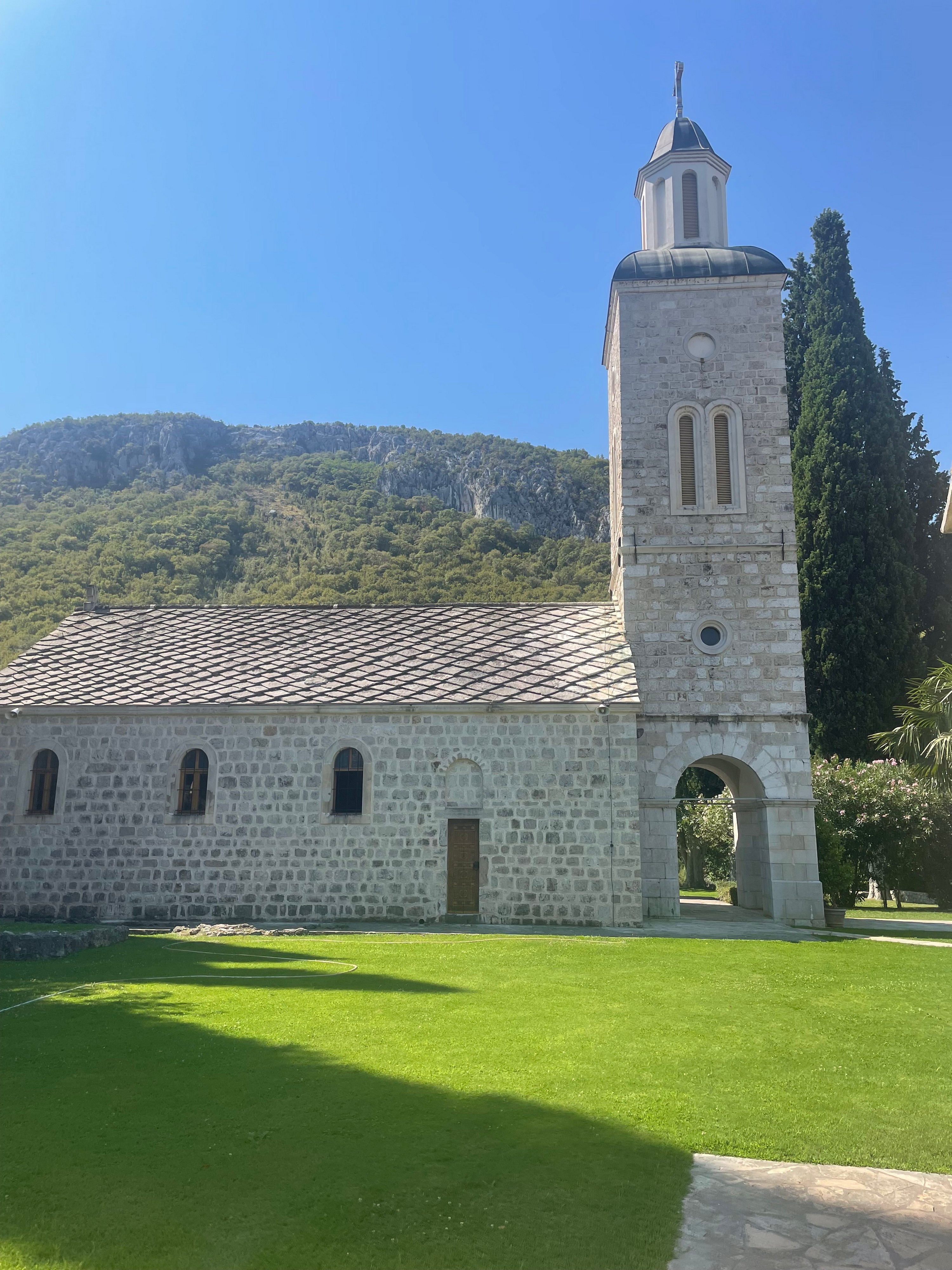 U porti srpskog manastira raste kriva palma: Kada saznate zašto je takva, priča dobija sasvim drugo značenje