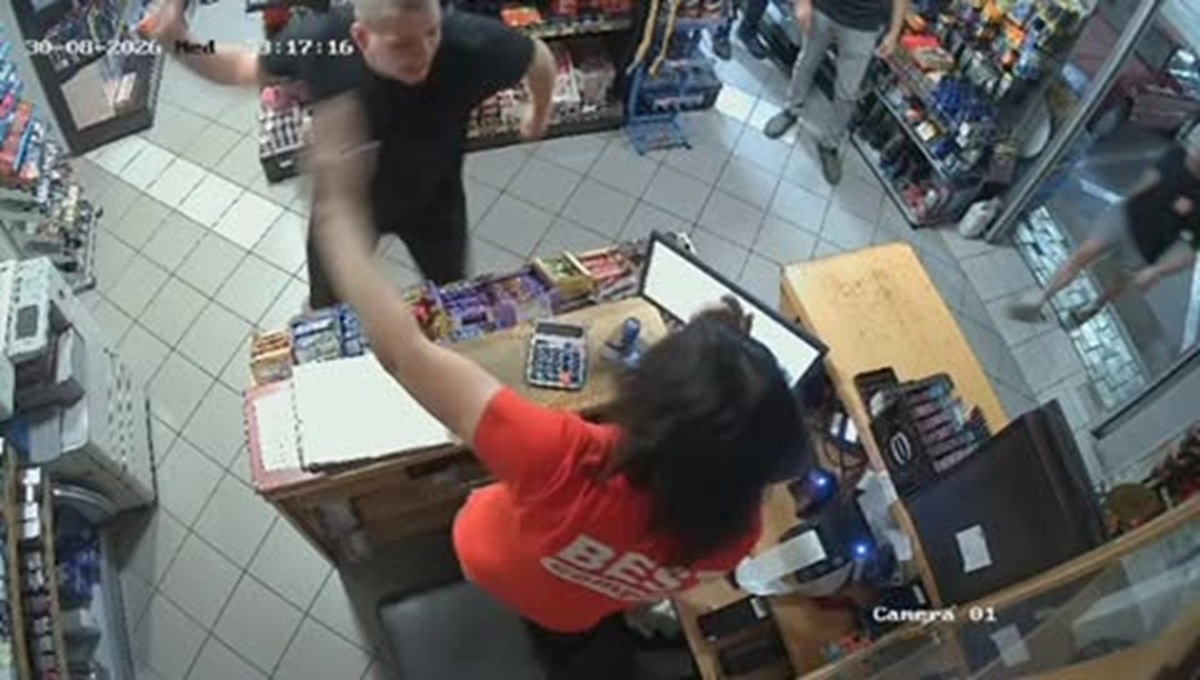 UZNEMIRUJUĆ SNIMAK! Brutalno prebijen radnik benzinske pumpe u Trebinju!