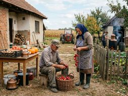 Selo, septembar, jesen, zimnica
