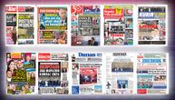 NASLOVNE STRANE SUTRAŠNJIH NOVINA: Prelistavanje štampe za sredu, 2. septembar 2026. godine