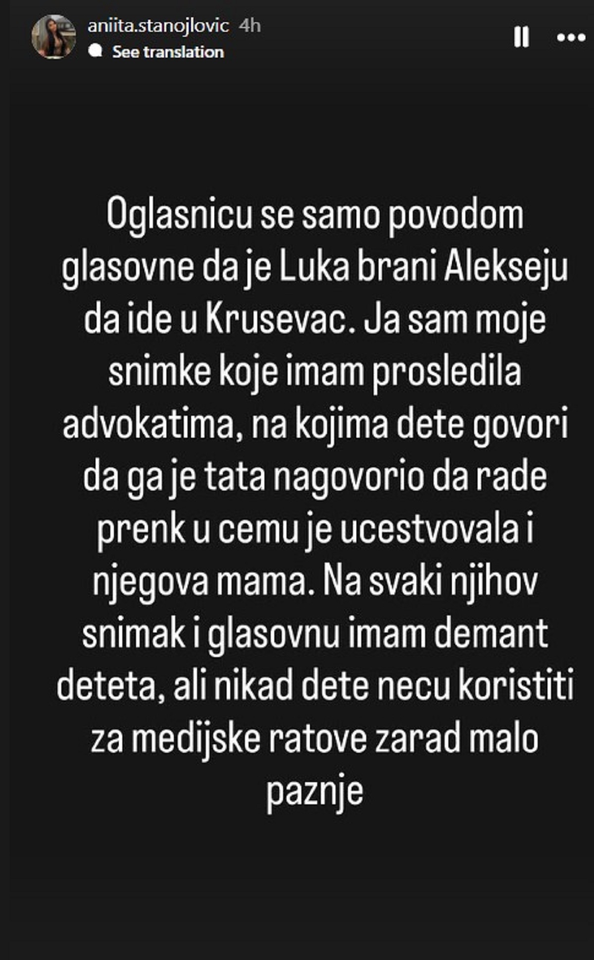 Bukti rat Anite i bivšeg! Nakon što je dobila starateljstvo isplivale poruke - "Sve sam prosledila advokatima"