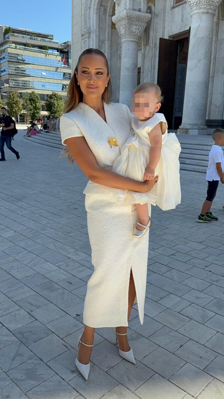 Aleksandra Prijović, krštenje ćerke