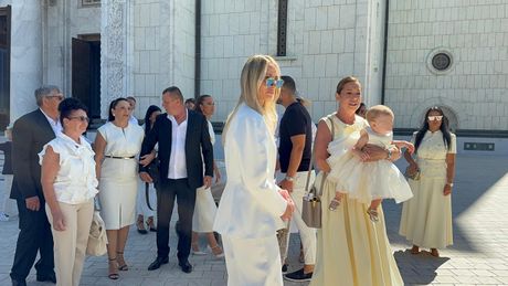 Aleksandra Prijović, krštenje ćerke
