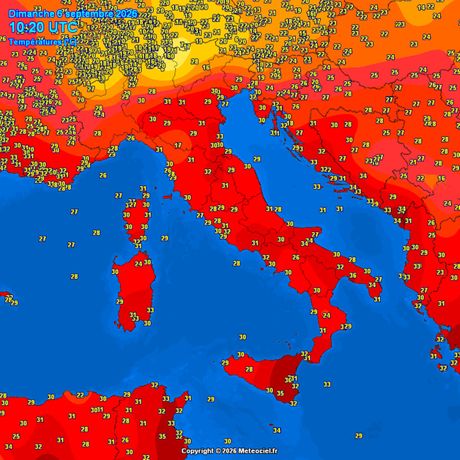 Trenutne temperature vazduha
