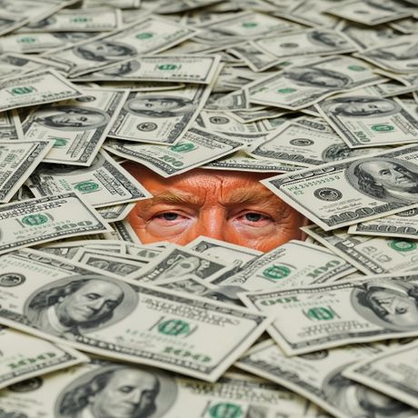 Donald Tramp, novac