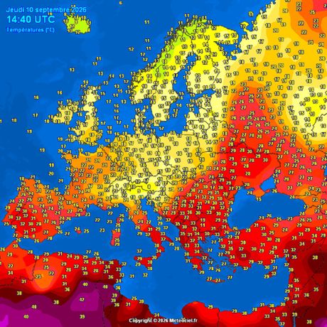 Trenutne temperature vazduha