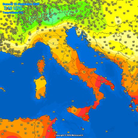 Trenutne temperature vazduha