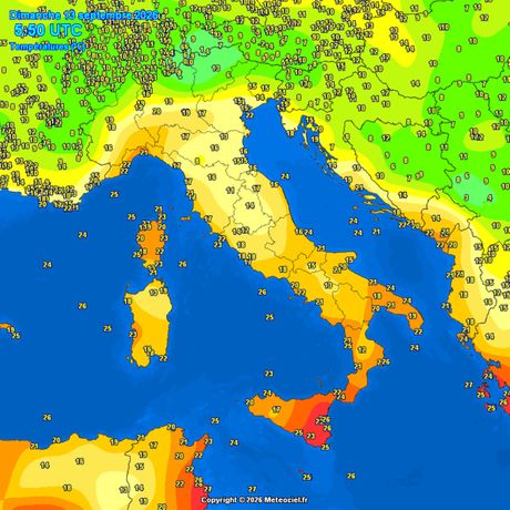 Temperature vazduha jutros