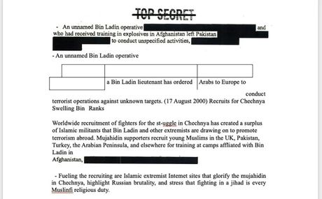 CIA dokumenti, Osama Bin Laden