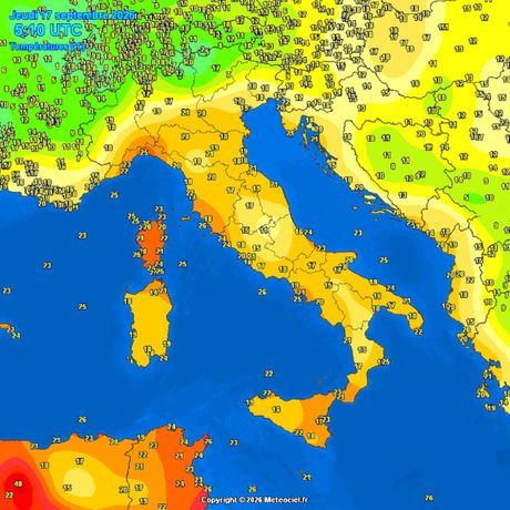 Trenutne temperature vazduha