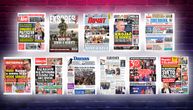 NASLOVNE STRANE SUTRAŠNJIH NOVINA: Prelistavanje štampe za petak, 18. septembar 2026. godine