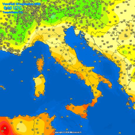 Trenutne temperature vazudha