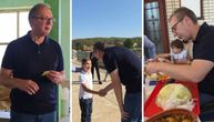 Vučić posetio porodicu Milivojević, probao kupus koji proizvode